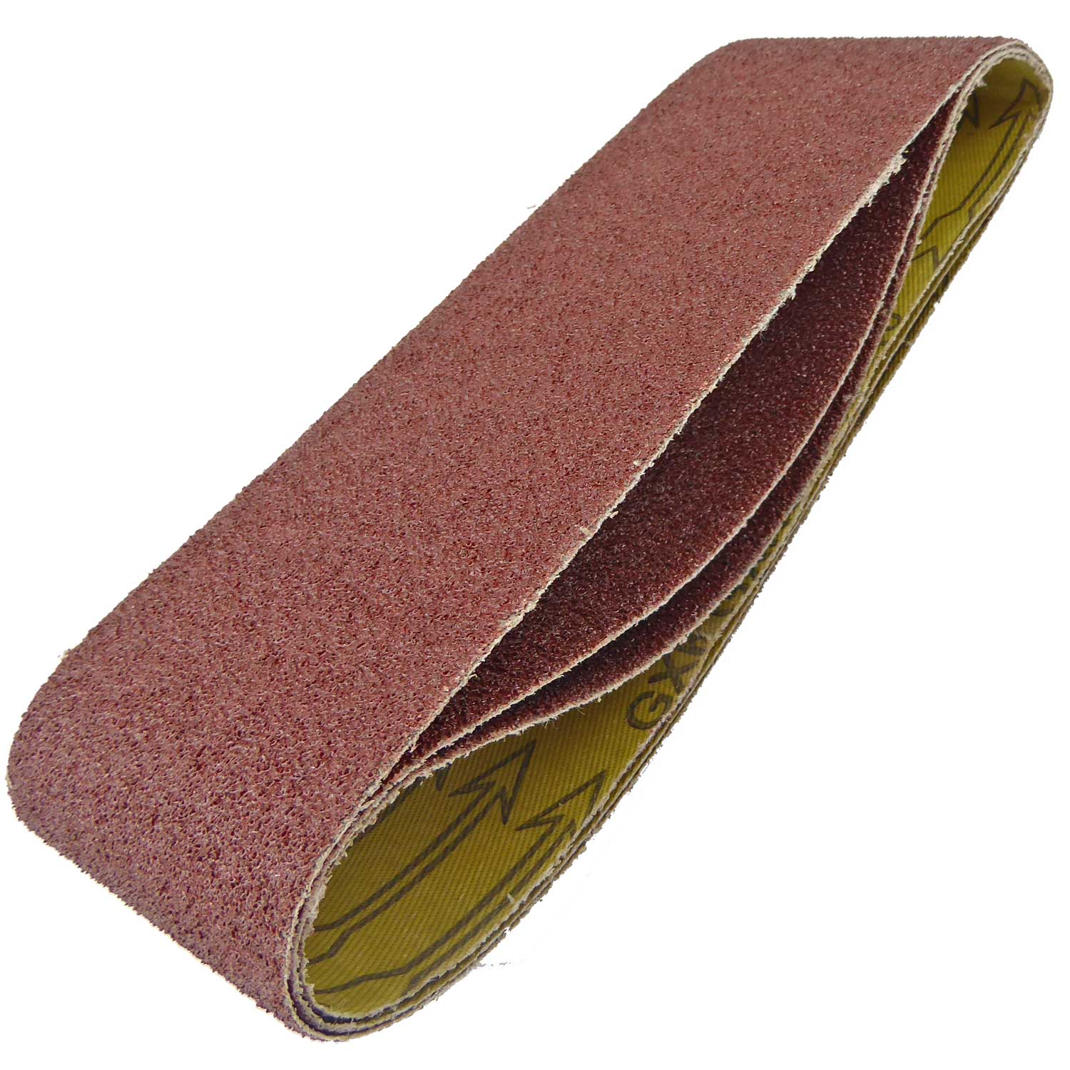 75mm x 533mm Sanding Belt 40 Grit Display Pack of 3